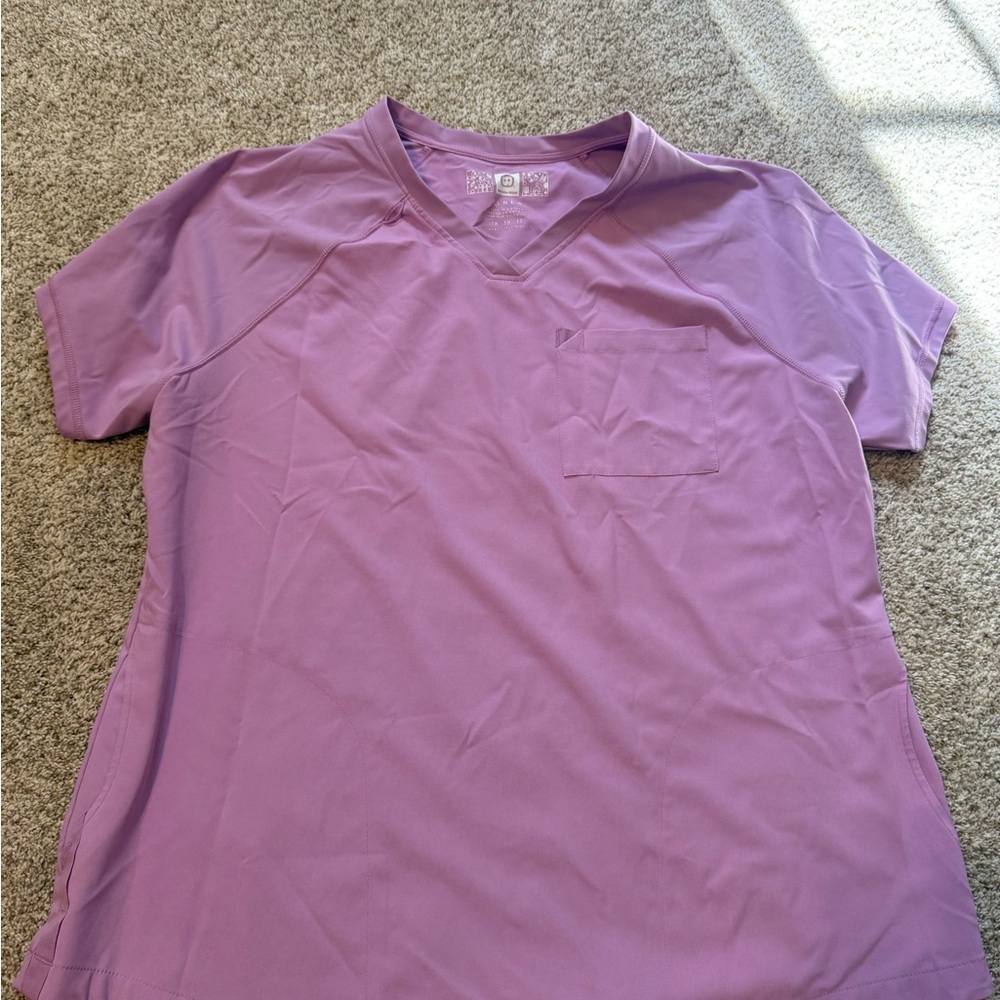 Pink Wonderwink scrub set